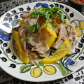 qyulove's cooksnap of when they made 塩トマトで豚ともやしの炒め物✿.