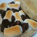 ツッキ's cooksnap of when they made S'moreトースト（チョコマシュマロ）.