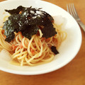 pecochai's cooksnap of when they made ツナと梅の和風冷製パスタ.