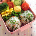 ふなここ's cooksnap of when they made おかひじきと鮭のおにぎり♡.