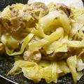 maruru-nn's cooksnap of when they made ピカタ味♪豚しゃぶと春キャベツの炒めもの.