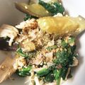 かふー５８'s cooksnap of when they made さっぱり茄子とホウレンソウとササミあえ！.
