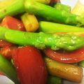 ハチきち's cooksnap of when they made アスパラとドライトマトのレモン炒め.
