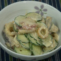 chieko333's cooksnap of when they made ✿たことちくわ＆きゅうりのゴママヨ和え✿.