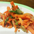 すぴあや's cooksnap of when they made 超簡単！水菜と人参のおひたし風.