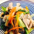 AOAOshark's cooksnap of when they made 豚肉と小松菜のオイスターソース炒め.