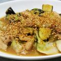 hocho's cooksnap of when they made 鶏なすキャベツの味噌炒め＊.