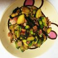 Naあきちゃん's cooksnap of when they made ズッキーニ、ベーコンのバター醤油炒め.