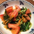 まゆこ♡'s cooksnap of when they made トマトとニラとワカメのサラダ♪.