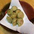 ぴんくみんと's cooksnap of when they made 激うま！！肉詰めゴーヤの天麩羅.