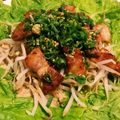 かえるとくま's cooksnap of when they made 簡単✩豚バラと水菜の万能特製タレかけ.