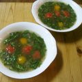 しのばぁたん's cooksnap of when they made 和風☆クレオパトラのスープ【モロヘイヤ】.