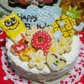 zakkiiM's cooksnap of when they made スポンジボブのキャラケーキ♪.