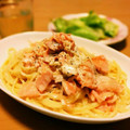 zenjiroo's cooksnap of when they made ✽簡単♡絶品✨鮭ときのこのクリームパスタ.