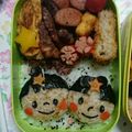 美優鈴♪'s cooksnap of when they made キャラ弁*彦星&織姫のたなばた弁当.