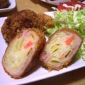 ゆうジュニア's cooksnap of when they made ポテトサラダの残り物でくるりんカツ☆.