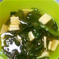らぶKitty☆'s cooksnap of when they made 簡単に◆高野豆腐とわかめのみそ汁◆3分で.