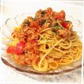 ☆たた☆'s cooksnap of when they made 簡単‼時短‼ツナとトマトの冷製パスタ.