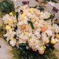 miwayon's cooksnap of when they made たっぷりにらとピーナッツのエスニック炒飯.
