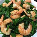 ララ945's cooksnap of when they made 海老とニラのチャッチャッと炒め♪.