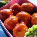 meeeたん's cooksnap of when they made 鶏挽肉☆ミートボール弁当☆.