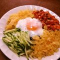 よよっち♪'s cooksnap of when they made 冷やし温玉キムチうどん.