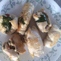 けもーけも's cooksnap of when they made ささみの梅・チーズ・しそ サンド焼き.