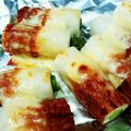chiibubu's cooksnap of when they made ちくわアスパラのチーズ焼き.