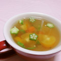 赤い電話's cooksnap of when they made 簡単♪とろとろオクラのスープ.