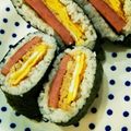 めいめいかあさん's cooksnap of when they made ☆簡単にできるポーク玉子おにぎらず☆.