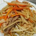 ミクヲ's cooksnap of when they made 豚こまともやしのオイスターソース炒め.