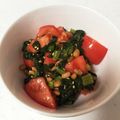 taco005's cooksnap of when they made ⭐野沢菜漬け・納豆・トマト⭐白だしで♪.