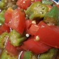 カピバラっちょ's cooksnap of when they made トマトとオクラの中華マリネ.