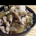 lndigoblue's cooksnap of when they made ねぎだく豚丼。.