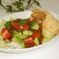 まっちぃなー's cooksnap of when they made デミキーマカレーのタコライス風プレート.