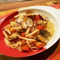 ∞くぅ∞'s cooksnap of when they made スルメイカとアサリのスパゲッティ.