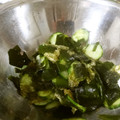 かすてら１２'s cooksnap of when they made しらすときゅうりとろろ昆布の酢の物.