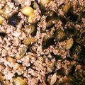 ロンロン草原's cooksnap of when they made ～ひき肉とナスの混ぜご飯～.