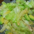 クック0M0MLQ☆'s cooksnap of when they made 超簡単！キャベツ大量消費☆アボカド肉炒め.