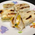 くまっぴ。's cooksnap of when they made かぼちゃの春巻き.