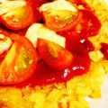 ようるん's cooksnap of when they made マックのポテトでリメイクピザ.