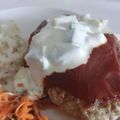 soratea's cooksnap of when they made コク旨☆ハンバーグのアボタルソース.