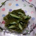 volvol's cooksnap of when they made ワサビが決め手☆めかぶ胡瓜♡.