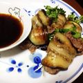山葵傘's cooksnap of when they made 牛コマ茄子ロール♪.