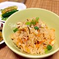 YUH♡ママ's cooksnap of when they made 塩昆布で、おこわ風炊き込みご飯.