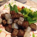 おぐにゃんこ's cooksnap of when they made 我が家の♪さっぱりサイコロステーキ♪.