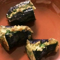 もちもちねむ's cooksnap of when they made あまった餃子のタネで茄子のはさみ揚げ♪.