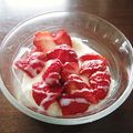 Ｐ子ママ's cooksnap of when they made いちごとヨーグルトの練乳がけ.