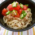 あーもこ's cooksnap of when they made 納豆とオクラの冷やしうどん.