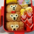 ほのハル's cooksnap of when they made キャラ弁☆ダッフィーとシェリーメイお稲荷.